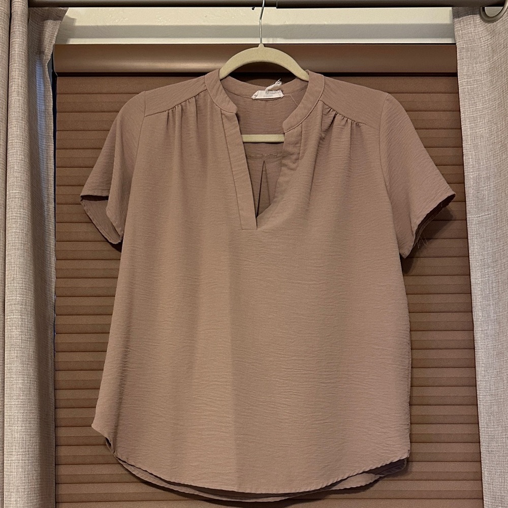 Elegant Tan Women's Top